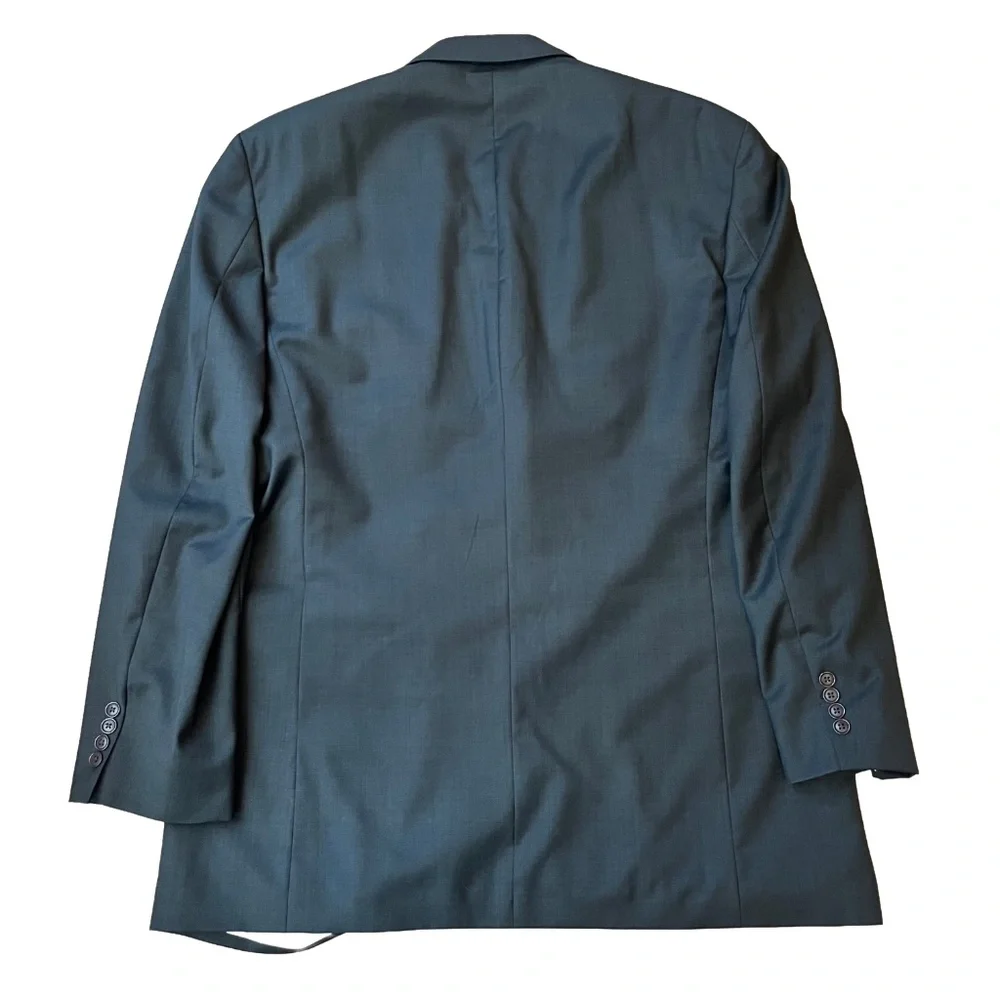 Nautica Mens Size 46‎ L W40 Sport Coat Blazer Black Three Button Classic Pockets